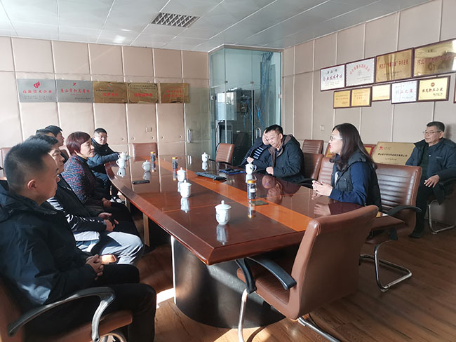 Shandong Federation of Industry and Commerce visited Tangshan Jinsha Company